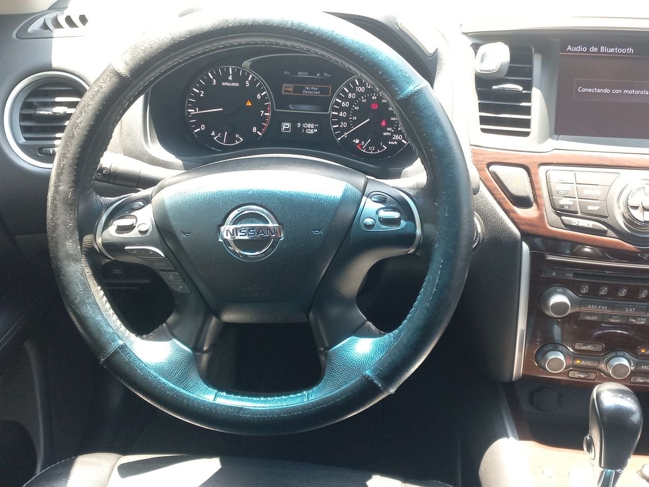 2015 Nissan PATHFINDER 5 PTS EXCLUSIVE CVT PIEL QCP BOSE DVD TABL MADERA GPS RA-20
